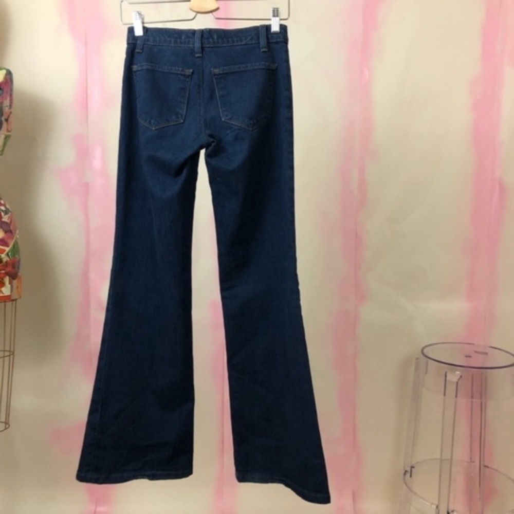 J Brand Marrakesh Dark Wash Flare Wide Leg Jeans - Picture 3 of 8